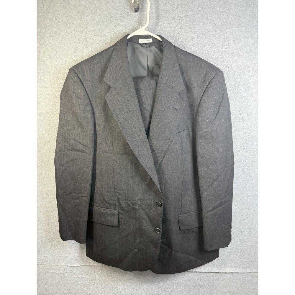 Urbano Suit Mens 39R 38x29 Gray Pinstripe Wool 2 Piece‎ Jacket Pants Classic Fit